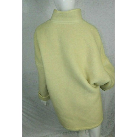 PIRETTA Finland Jacket Ivory Pea Coat Wool Oversize Slouchy Size 40 UK 14 USA 12 - Picture 2 of 9